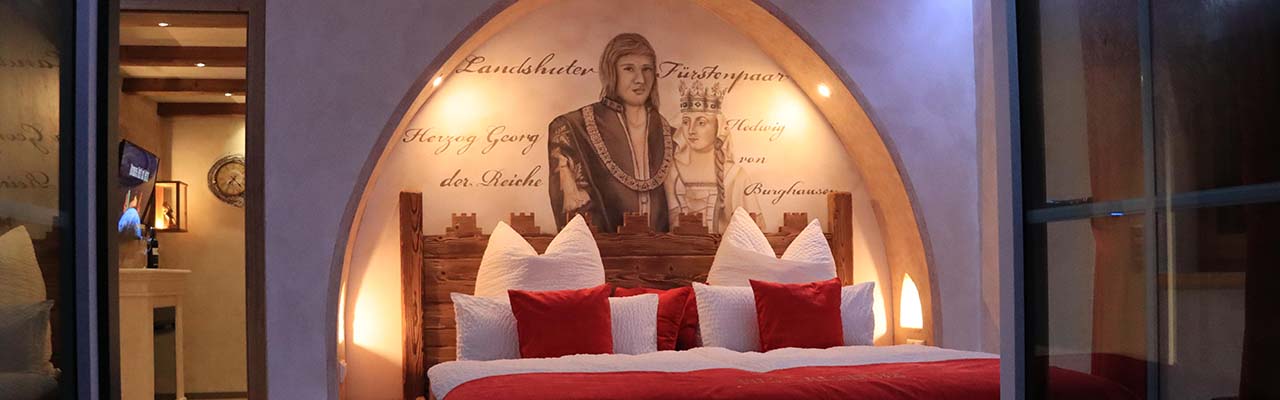 Bett des Georg und Hedwig Chalet